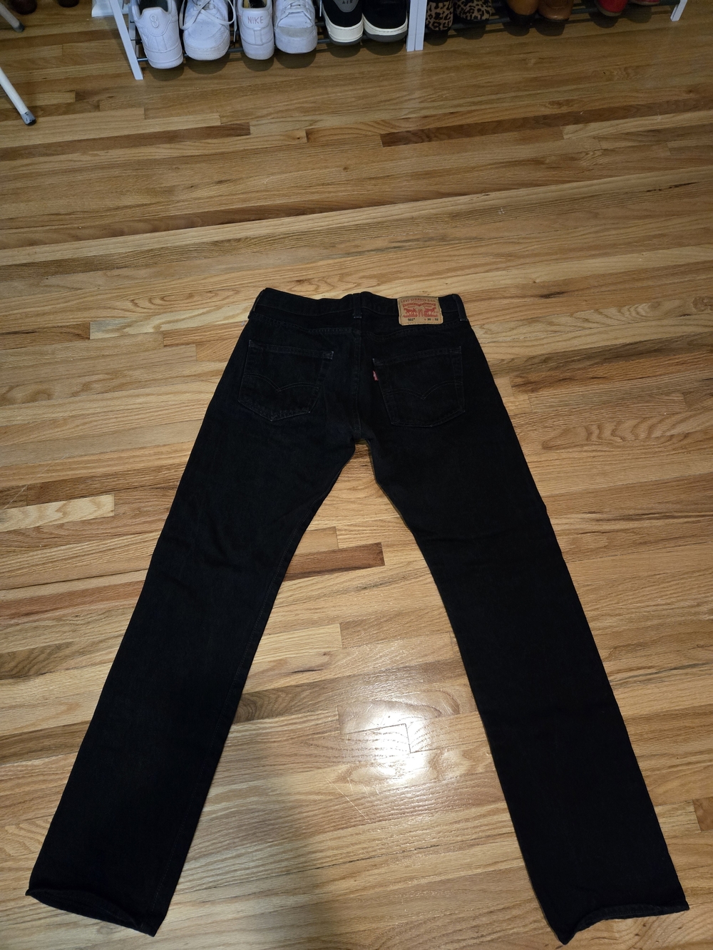 Levi's 501 Black Men's Straight-Leg Jeans